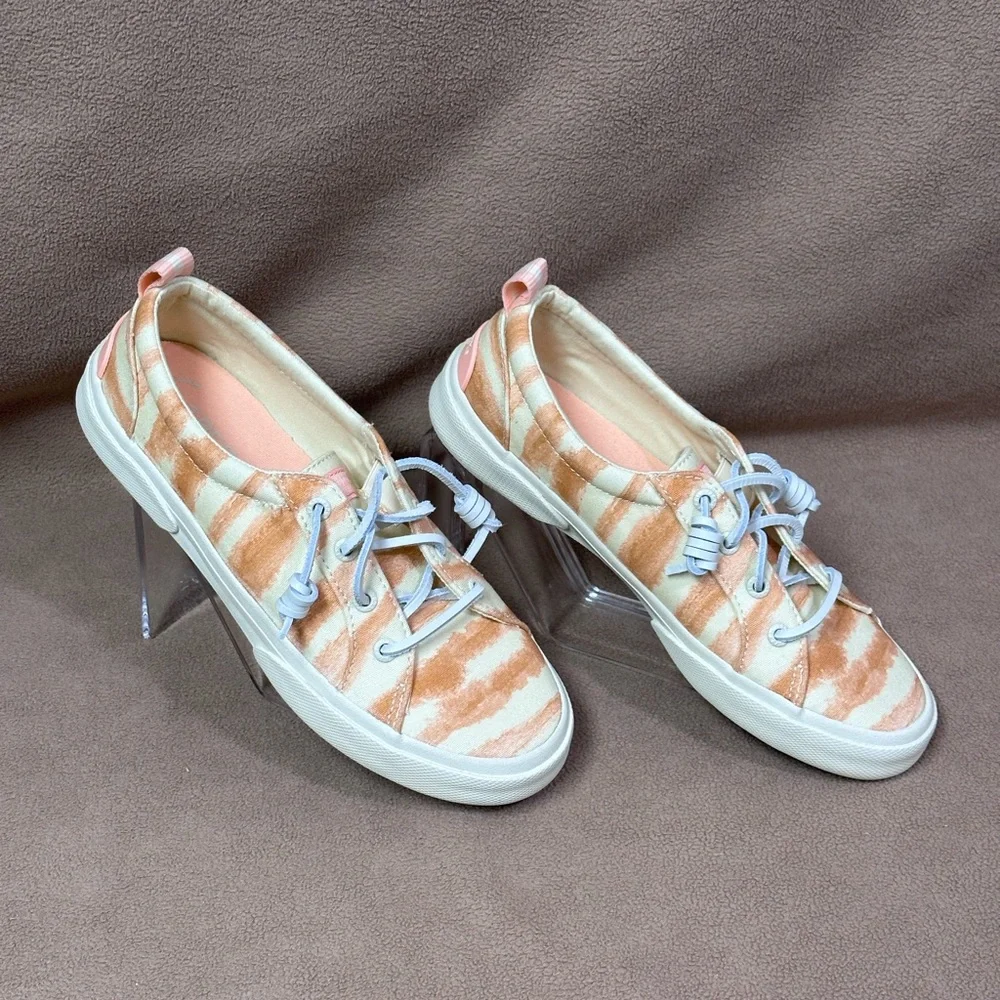 Sperry Women's Pier Wave Ltt‎ Sneaker Size 6- Peach - STS87260